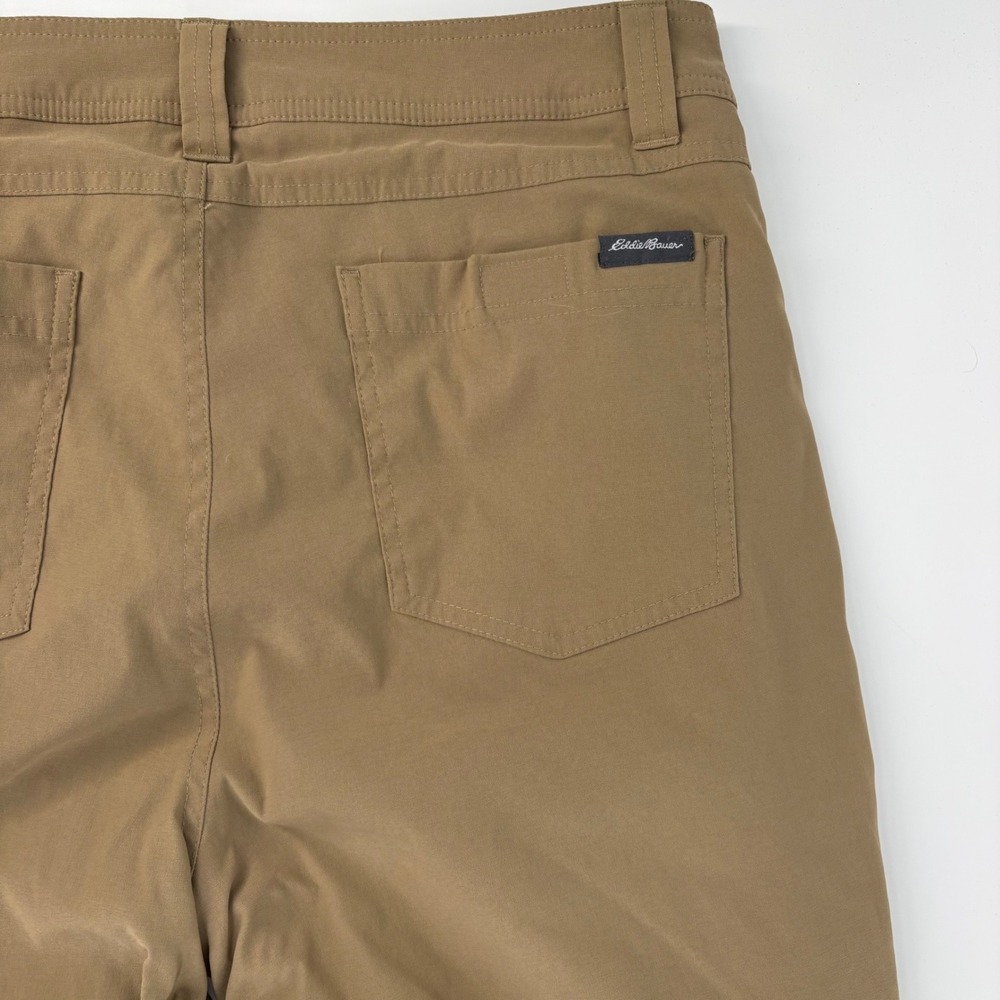 Eddie Bauer Lined Pants Mens 32x30 Tan Fleece Hiking Utility 1229566 - Picture 4 of 7